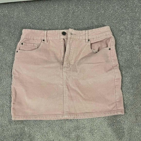 Light Pink Corduroy Skirt - Picture 1 of 2